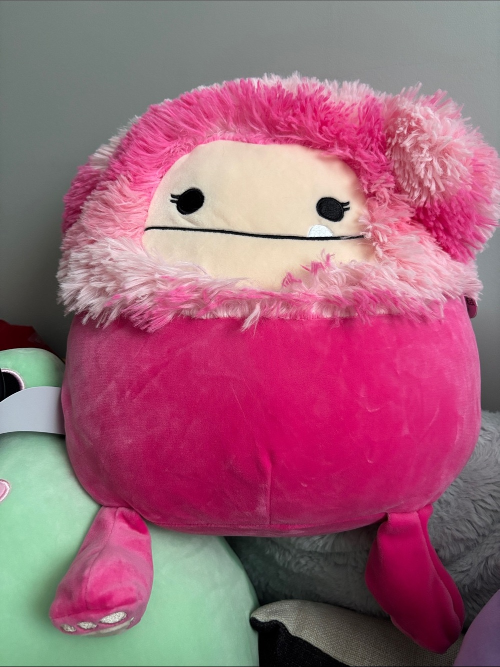 Hailey the pink bigfoot Squishmallow 12”